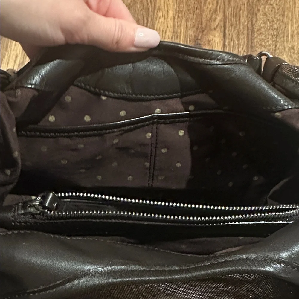 Rare Vintage Kate Spade Metallic Silver Hobo Bag - EUC!